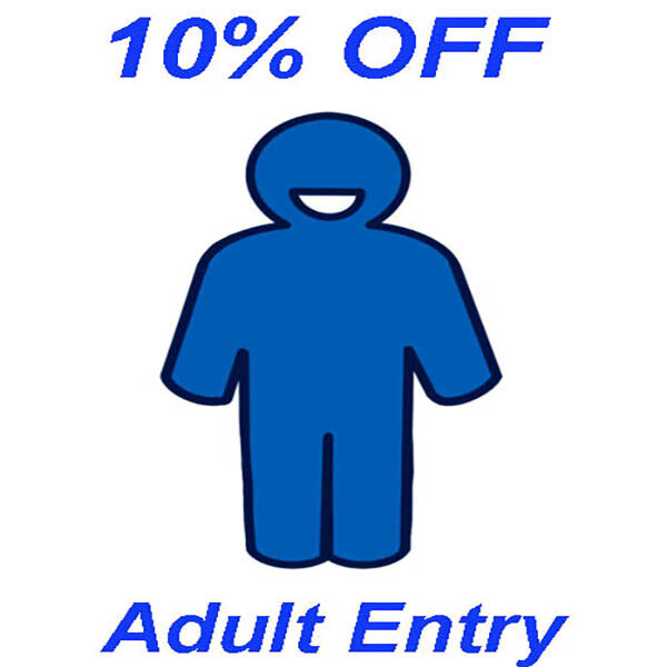 10% off adult entry this summer