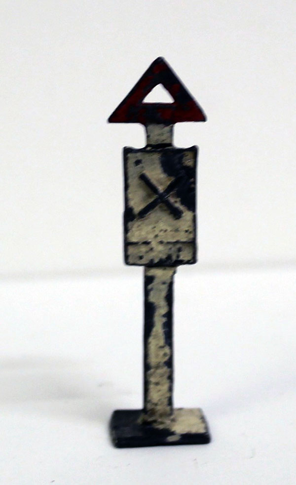 Toy crossroads traffic sign